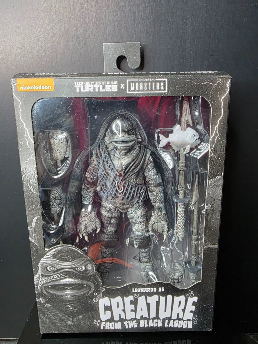 TMNT x Universal Monsters Creature from the Black Lagoon Leonardo NECA Action